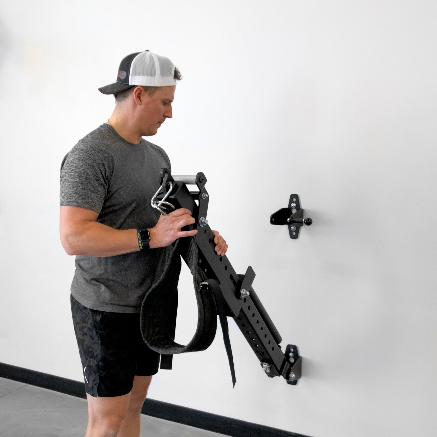 PRx Profile Belt Squat mounted in a home gym