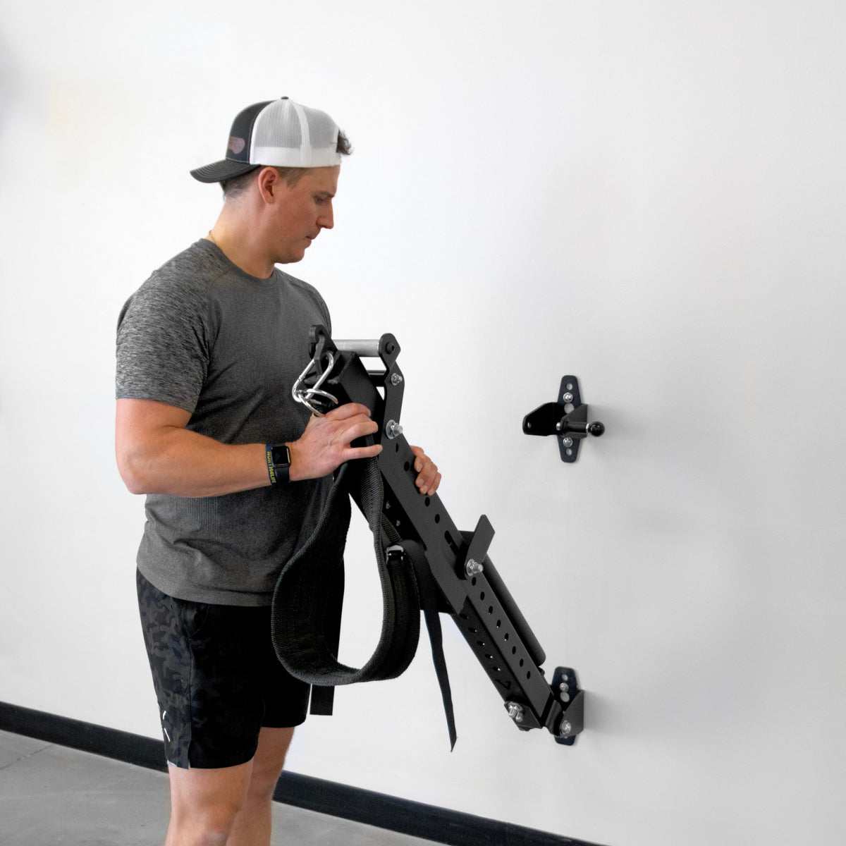 PRx Profile Belt Squat mounted in a home gym