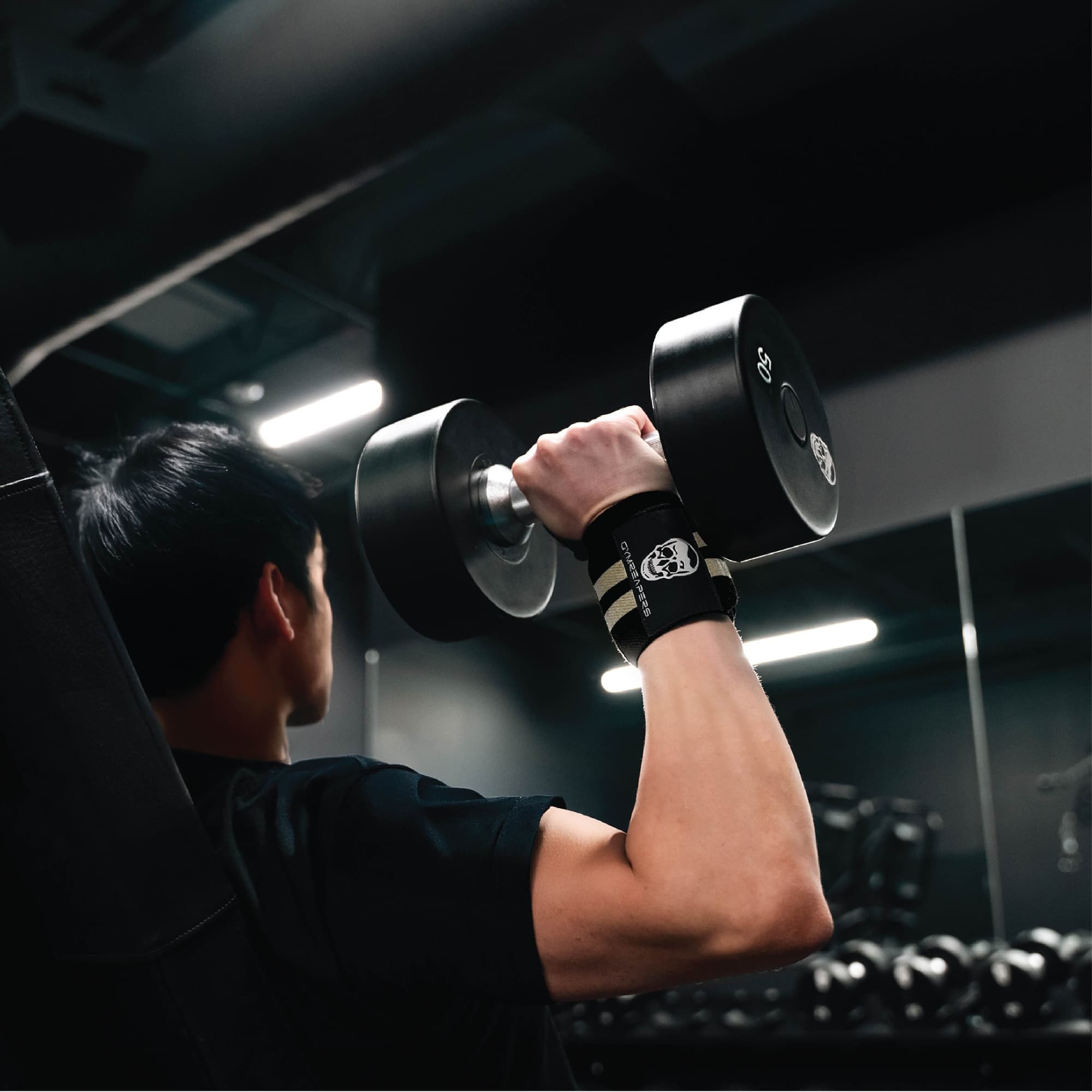 Wrist Wraps - 18" Weightlifting Wrist Support - Desert Sand