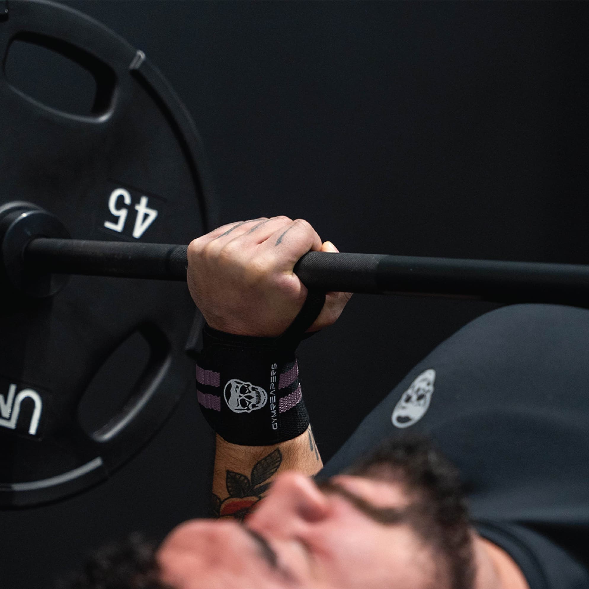 Wrist Wraps - 18" Weightlifting Wrist Support - Lilac