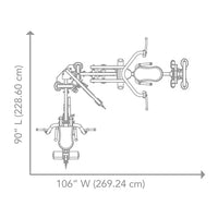 Gimnasio múltiple de 2 pilas Hoist Fitness H-2200 