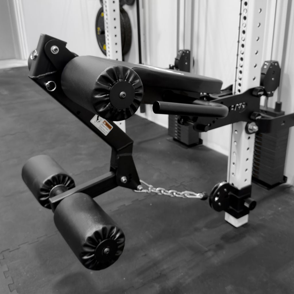 PRx Leg Curl / Leg Extension 12 inch weight post loaded with plates