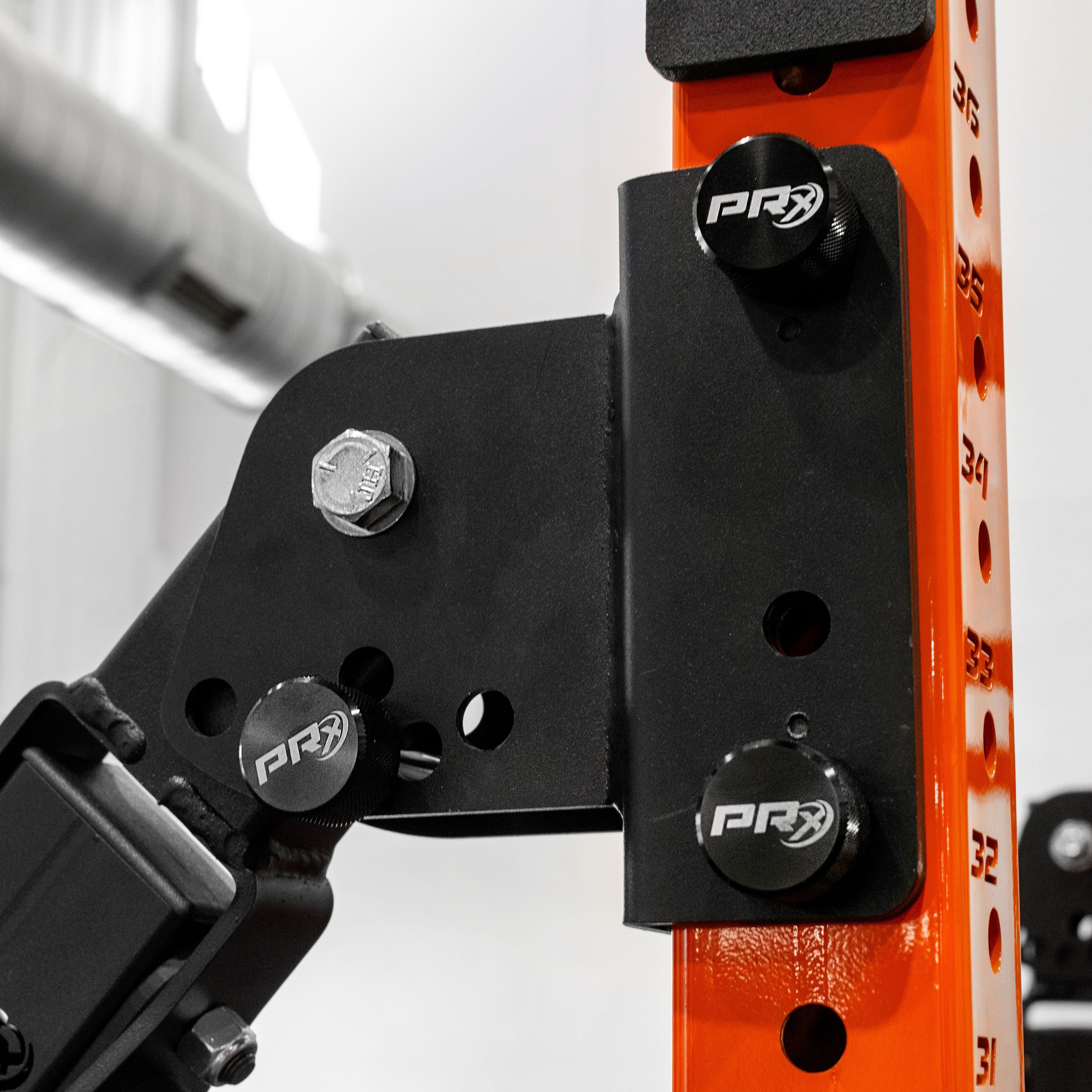 PRx Mag Pin holding a rack attachment in place
