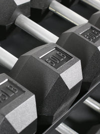 Force USA Rubber Hex Dumbbells