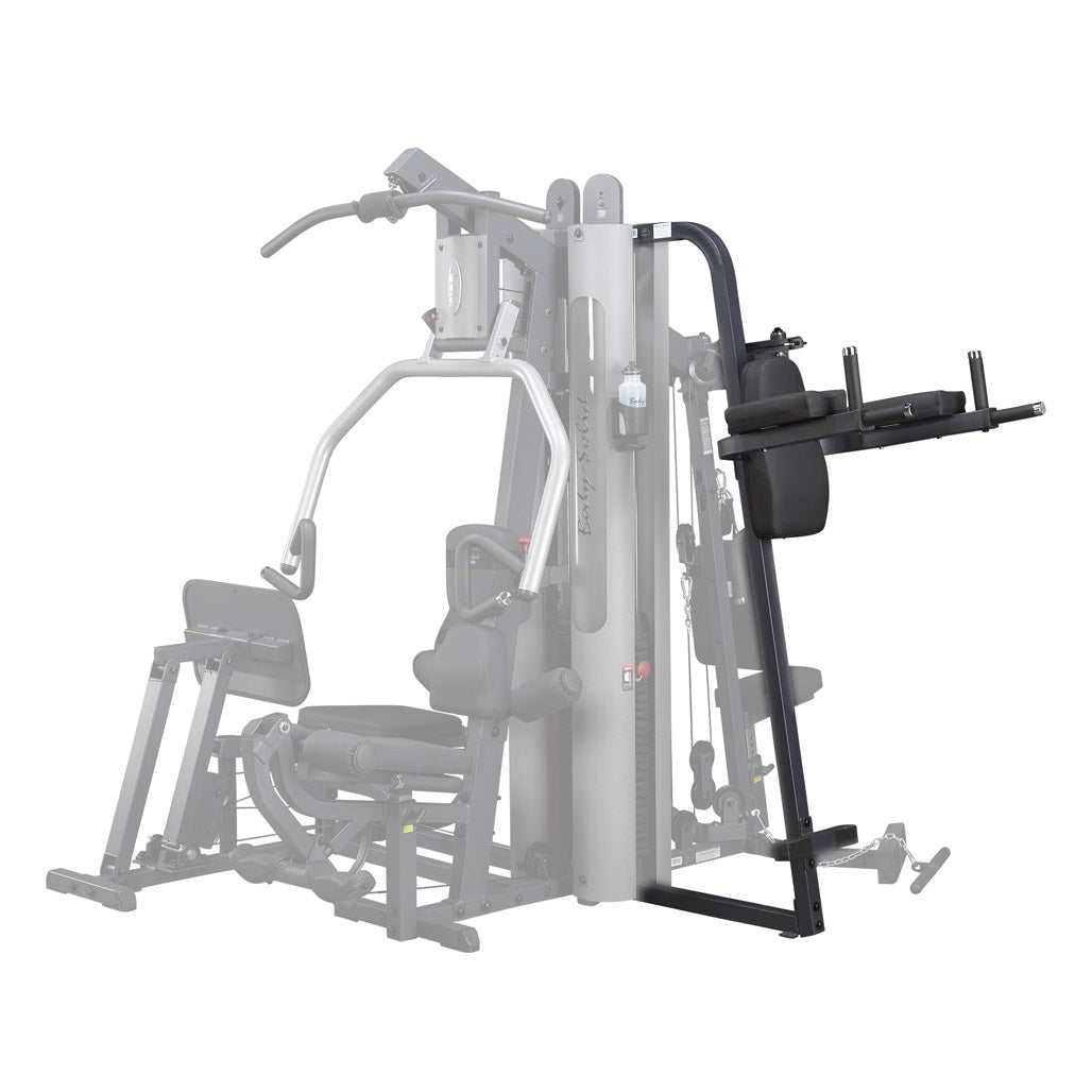 Body-Solid GKR9 knee raise attachment on G9S gym