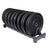 Body-Solid Horizontal Bumper Plate Rack - With bumper plates