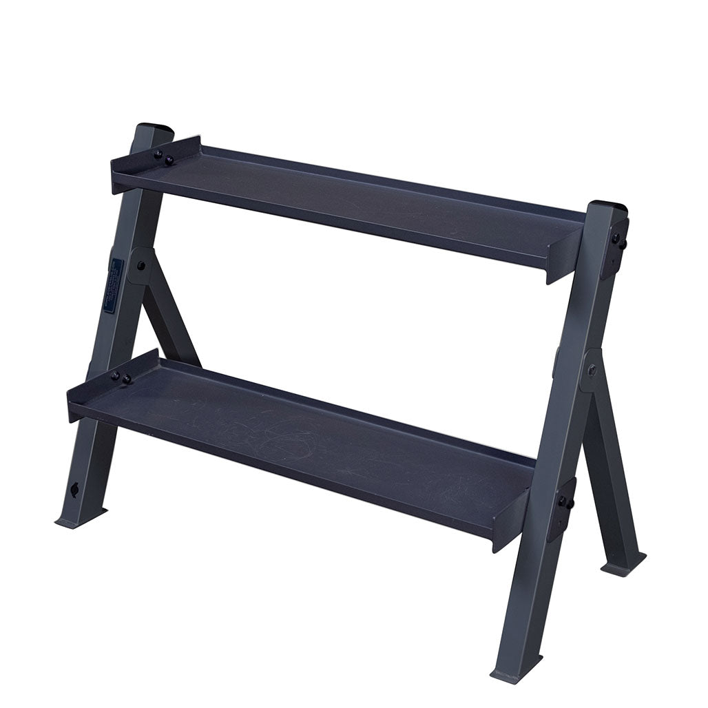 Body-Solid GDKR100B Dumbbell and Kettlebell Rack