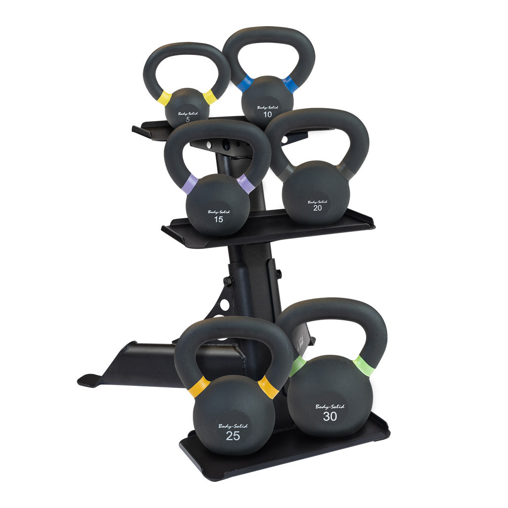 Body-Solid Tools KBRS Powder Coat Kettlebell Set