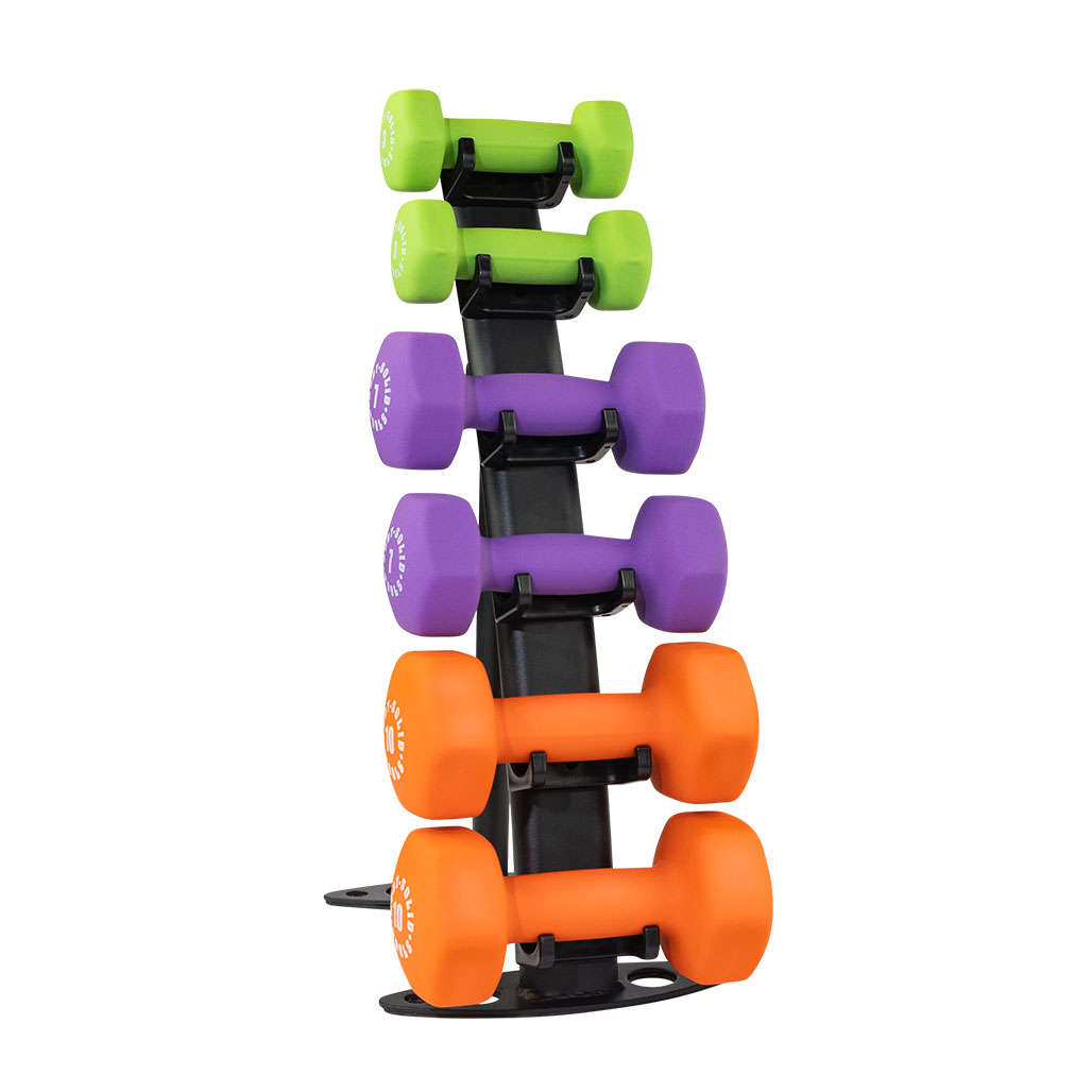 Body-Solid Small Vinyl Dumbbell Rack - alternate view 3