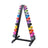 Body-Solid Vertical Vinyl and Neoprene Dumbbell Rack - with vinyl dumbbells