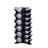 Body-Solid 3-Side Vertical Dumbbell Rack for 5-50 lb. Hex Dumbbell Sets - Shown with dumbbells