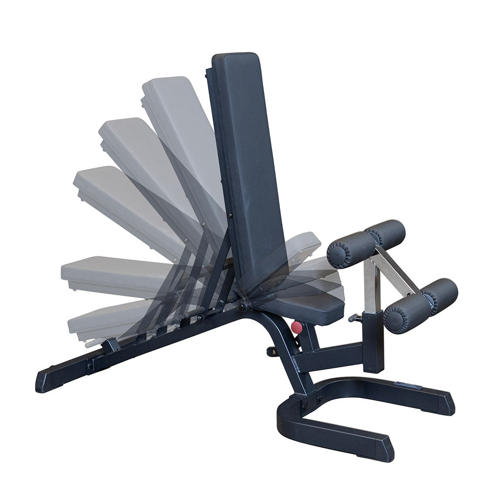 Body-Solid Heavy Duty Flat-Incline-Decline Bench - flat, incline and decline positions