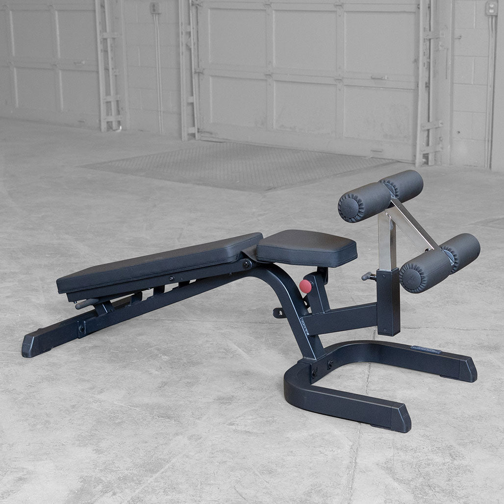 Body-Solid Heavy Duty Flat-Incline-Decline Bench - incline position