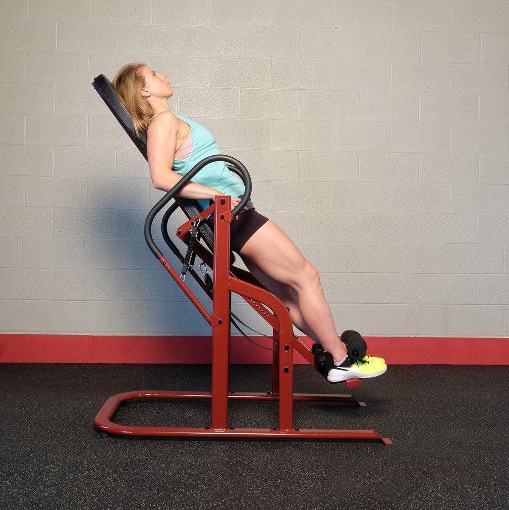 Body-Solid GINV50 inversion table ankle lock