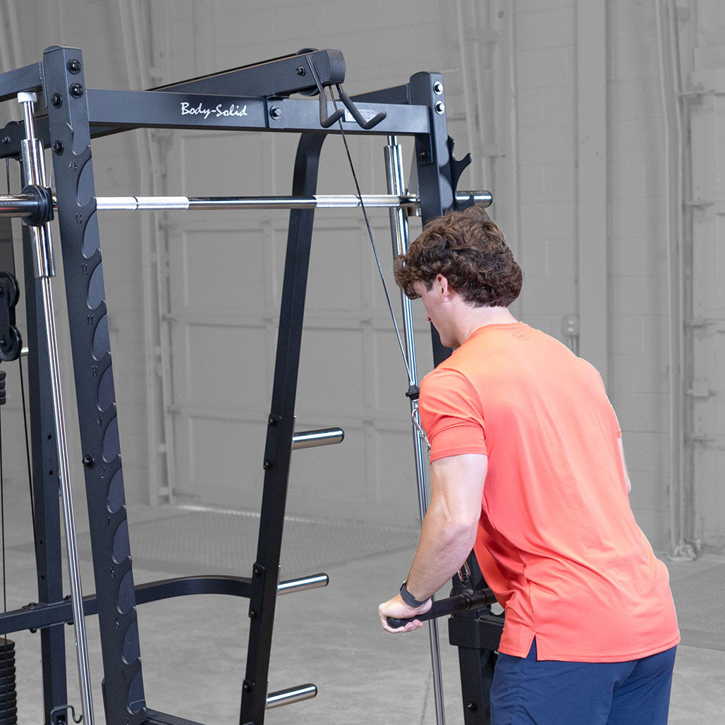 Body-Solid Series 7 Smith Machine Lat Attachment, Plate Load