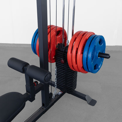 Body Solid Lat Machine With Weight Stack