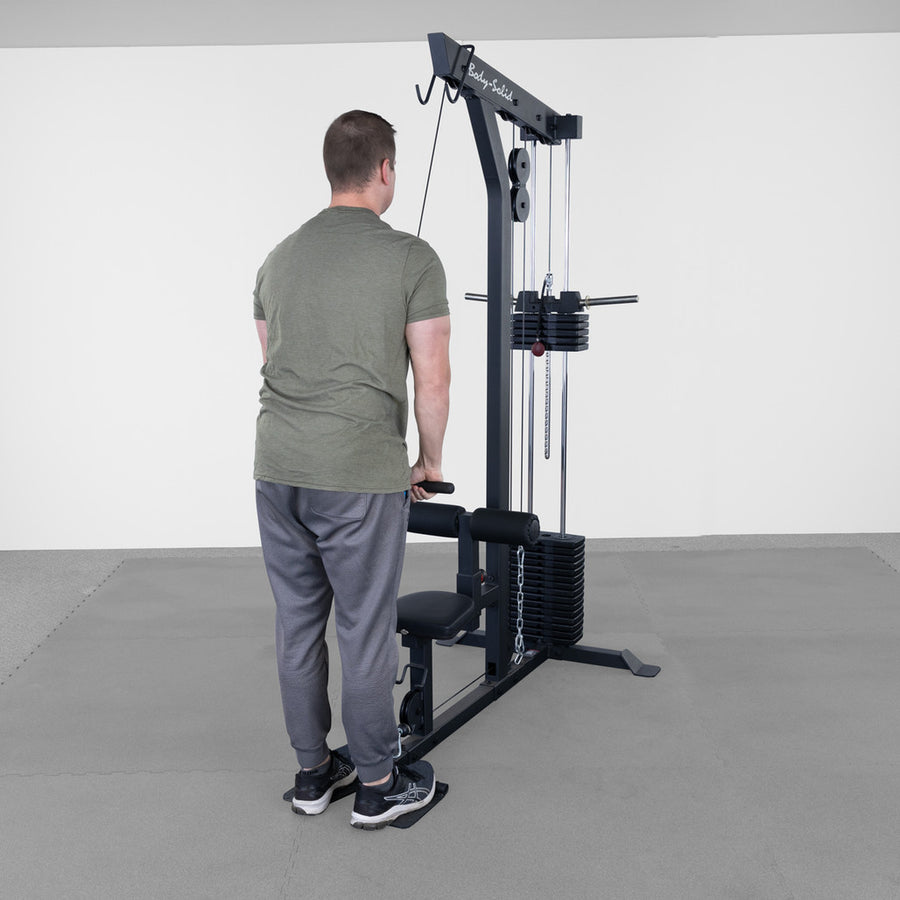 Body-Solid Lat Machine with Weight Stack