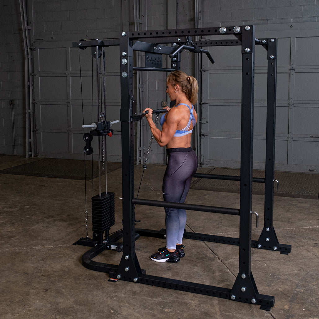 Body Solid GPR400 Power Rack - safety and hook detail