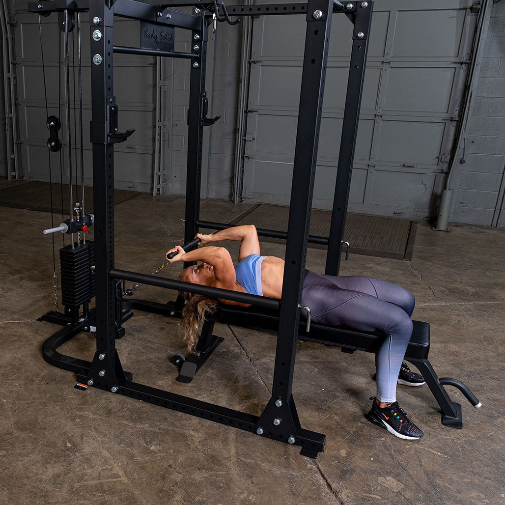 Body Solid GPR400 Power Rack with Lat Attachment