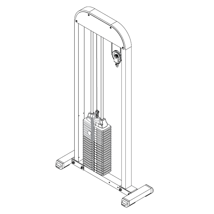 Body-Solid GSTCK Freestanding 210 lb Weight Stack