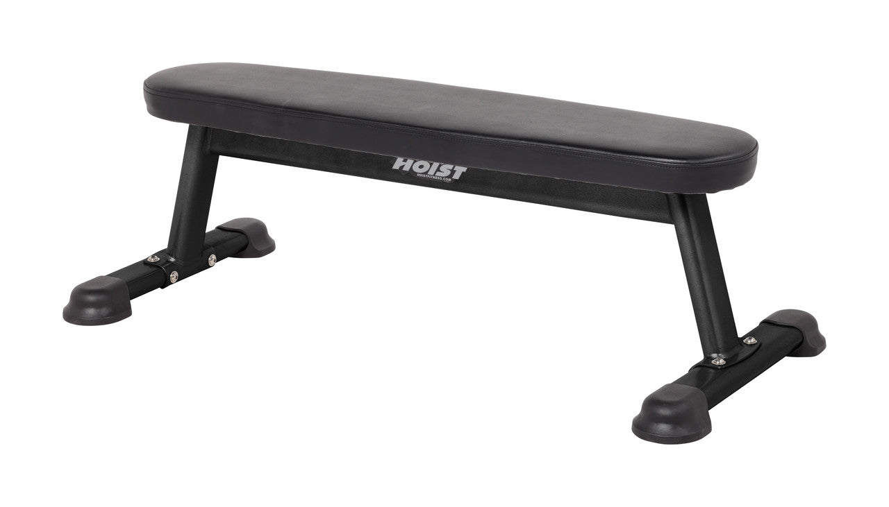 Hoist Fitness HF 5163 Flat Utility Bench - New Matte Black Color