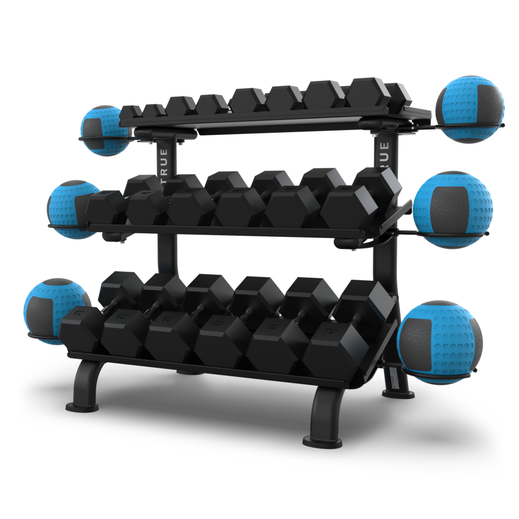FS-24 3-Tier Flat Tray Dumbbell Rack
