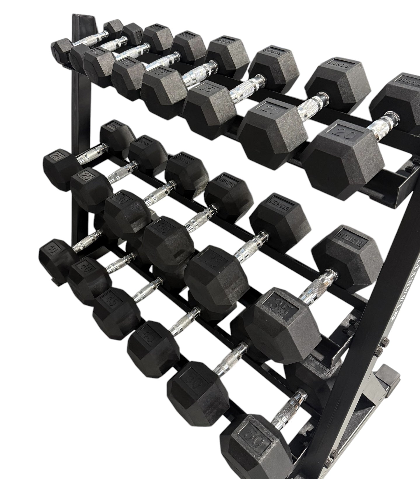 Bishop Rubber Hex Dumbbells (Pairs)