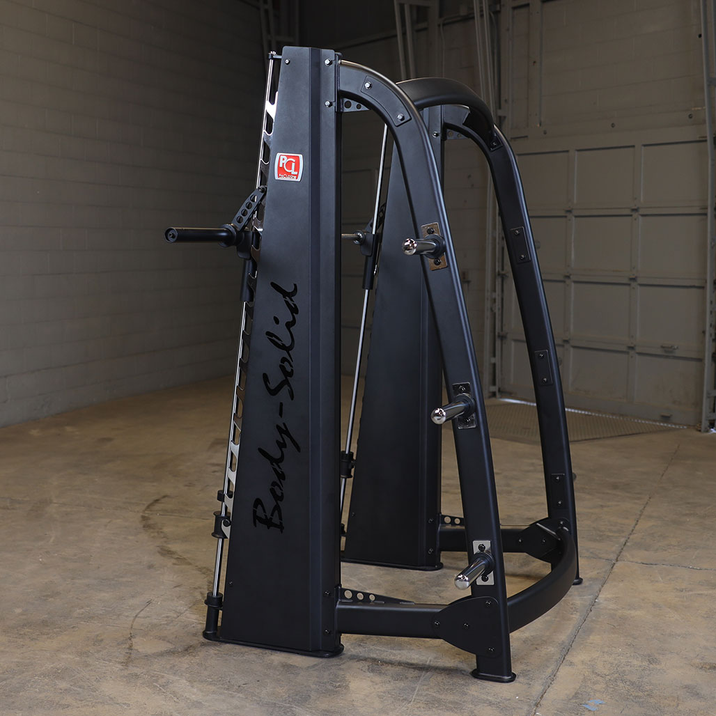 Body Solid Pro ClubLine Counter Balanced Smith Machine by Body-Solid, Black Finish - detail view
