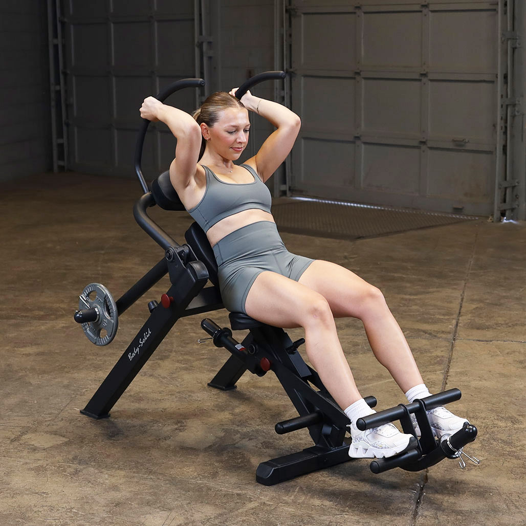 Body-Solid GAB300B ab bench in use