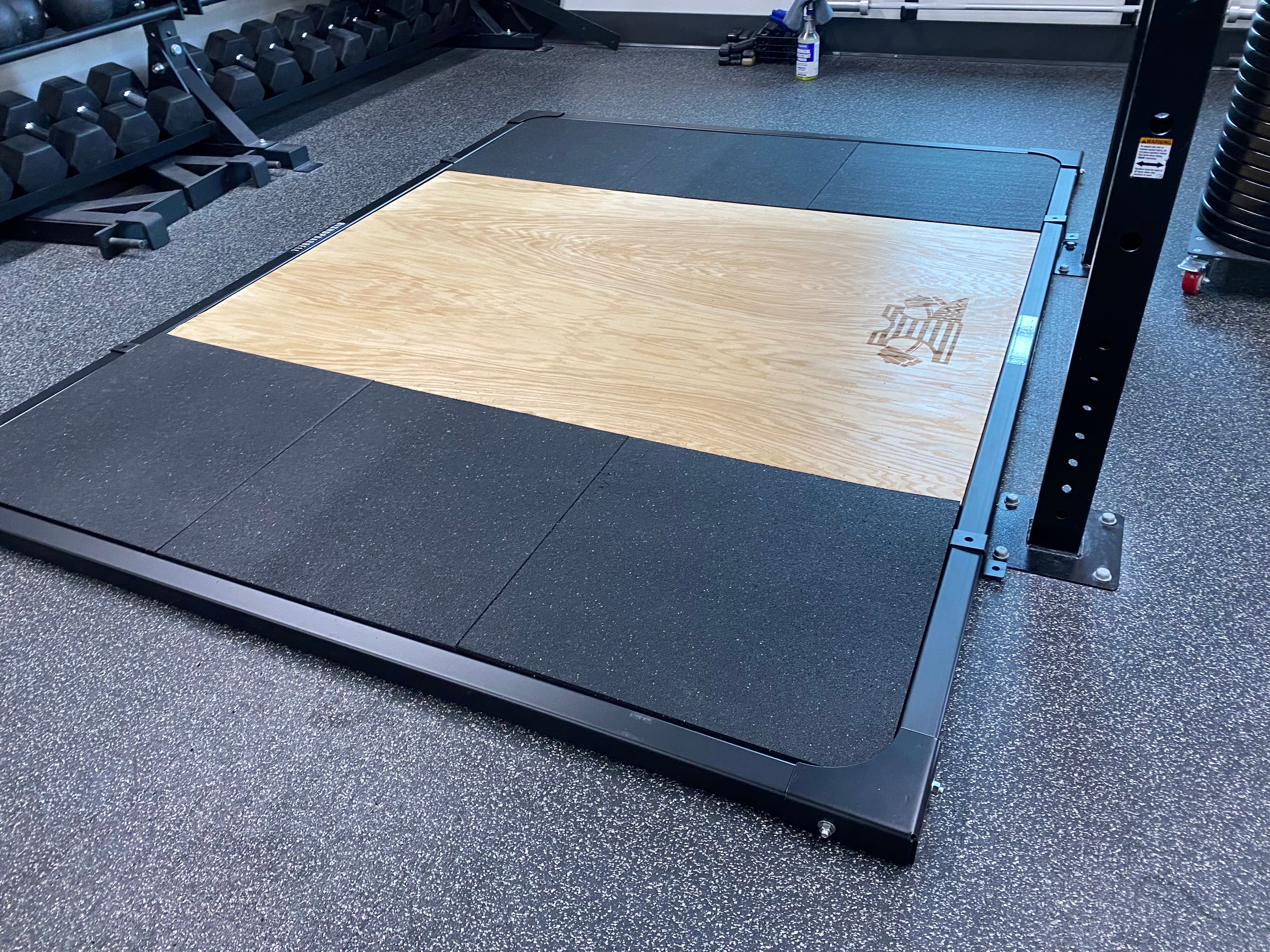 Plataformas de levantamiento de pesas Bishop (solo marco) sin clavijas para bandas