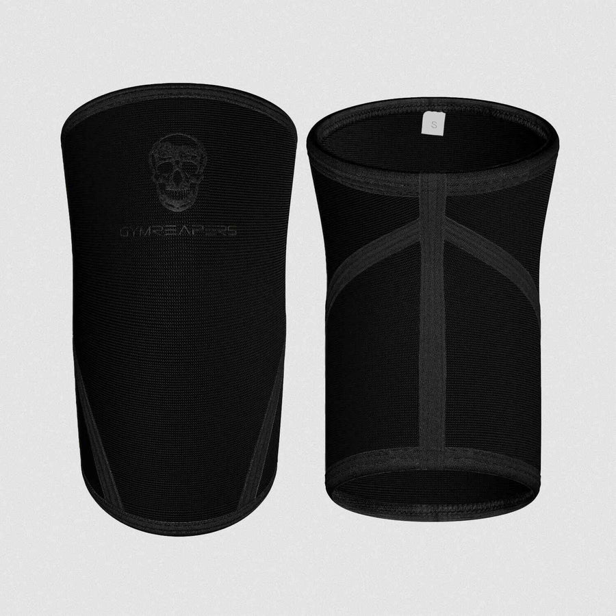 7MM Knee Sleeves - Black/Black