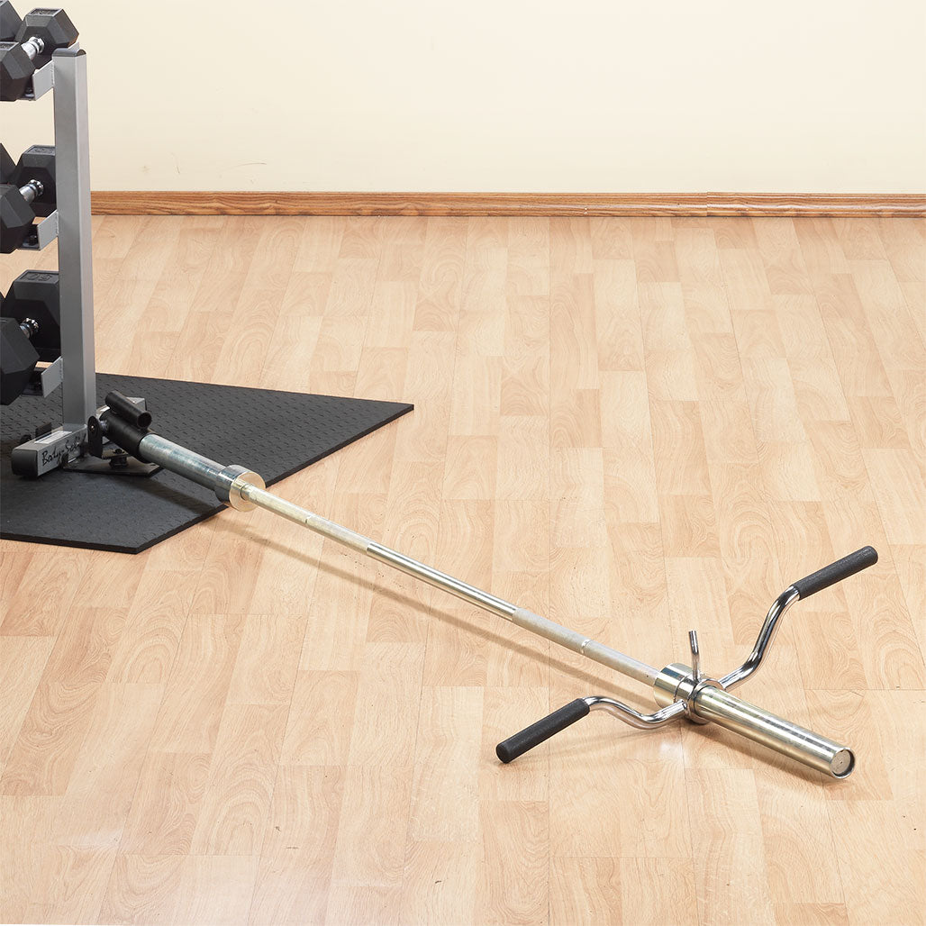 Lat Blaster Bar - floor t-bar row setup