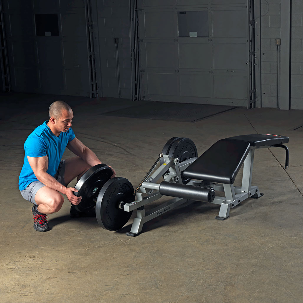 Body Solid Pro ClubLine Leverage Leg Curl - lifestyle view