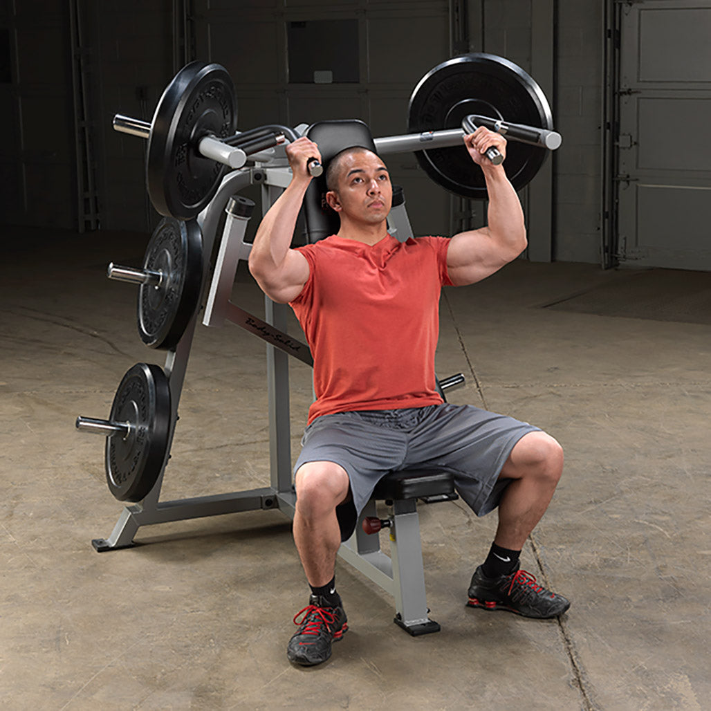 LVSP leverage shoulder press in use