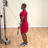 Body-Solid Tools Pro-Grip Pro-Style Lat Bar - in use, straight arm triceps extension
