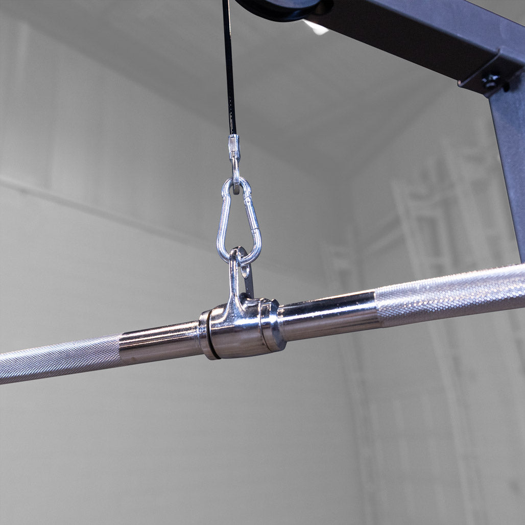 Body-Solid Tools Pro-Style Lat Bar - center detail
