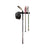 Close-up of the black powder-coated steel accessory storage bar