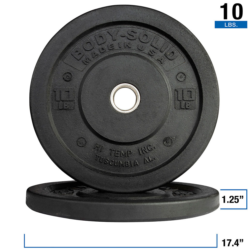 Body-Solid Hi-Temp Black Bumper Plate