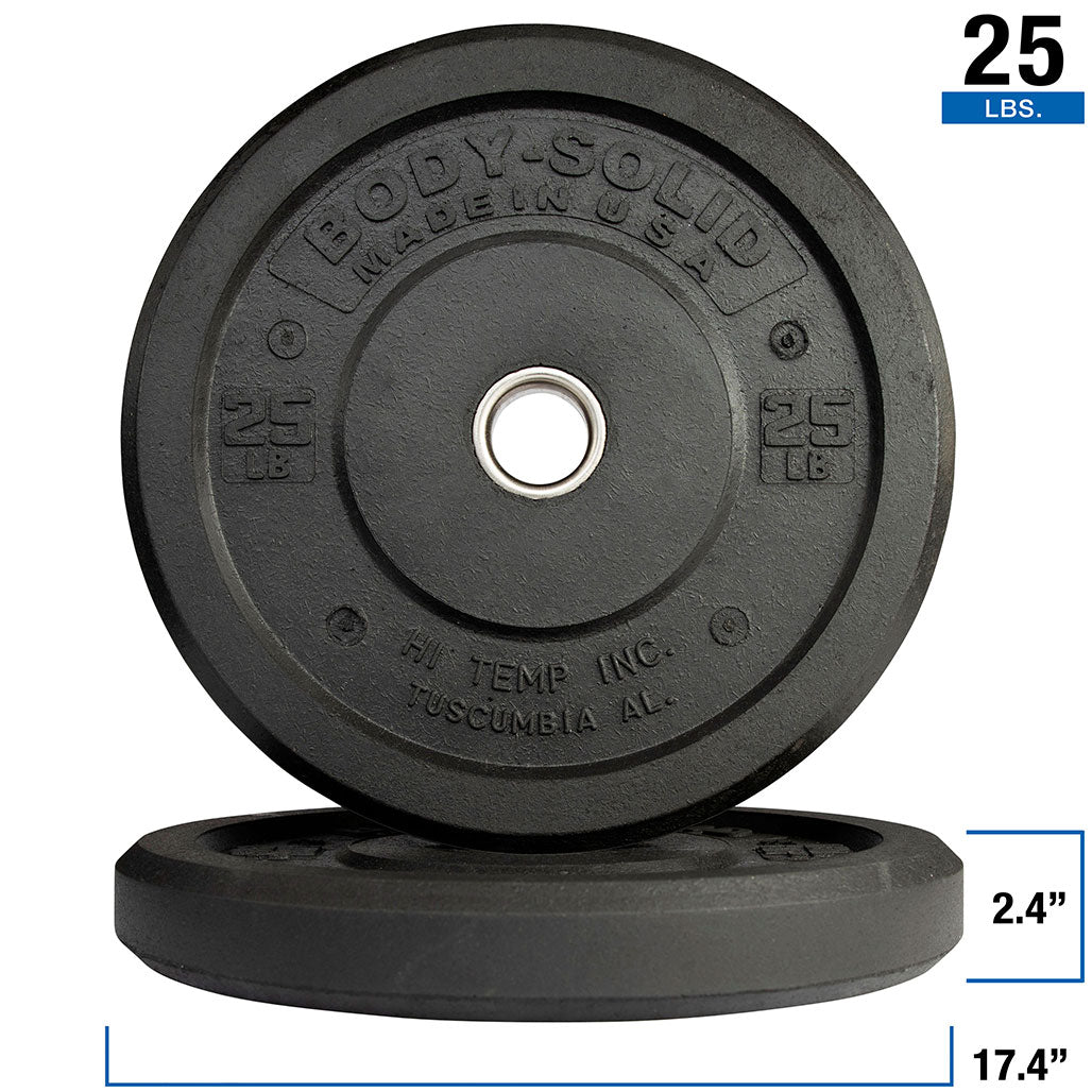 Body-Solid Hi-Temp Black Bumper Plate
