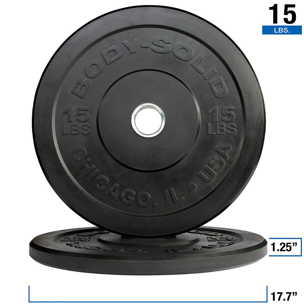 Body-Solid Chicago Extreme Bumper Plate Set OBPX260