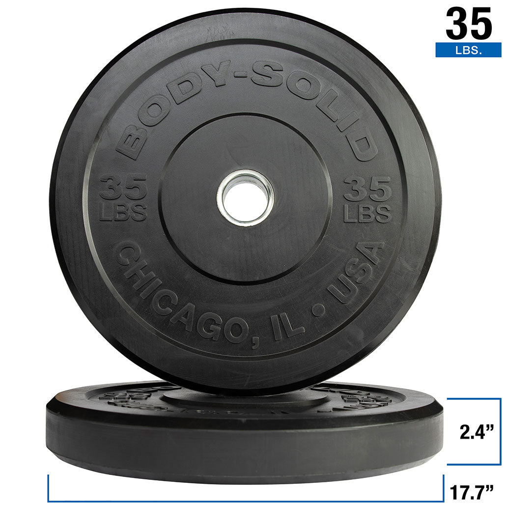 Body-Solid Chicago Extreme Bumper Plate Set OBPX260