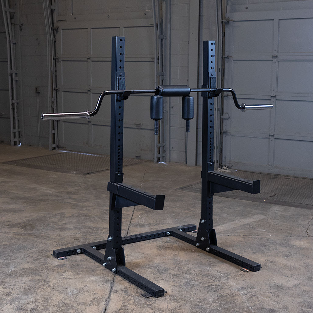 Body-Solid Safety Squat Olympic Bar, with built-in Padding and 1000 lb. Weight Capacity - Full view