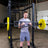 Body-Solid 7' Olympic Multi-Grip Bar - curl in use