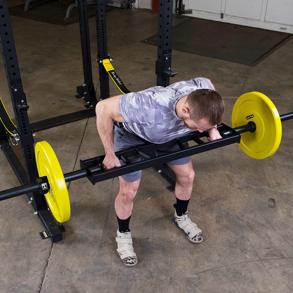 Body-Solid 7' Olympic Multi-Grip Bar - in use