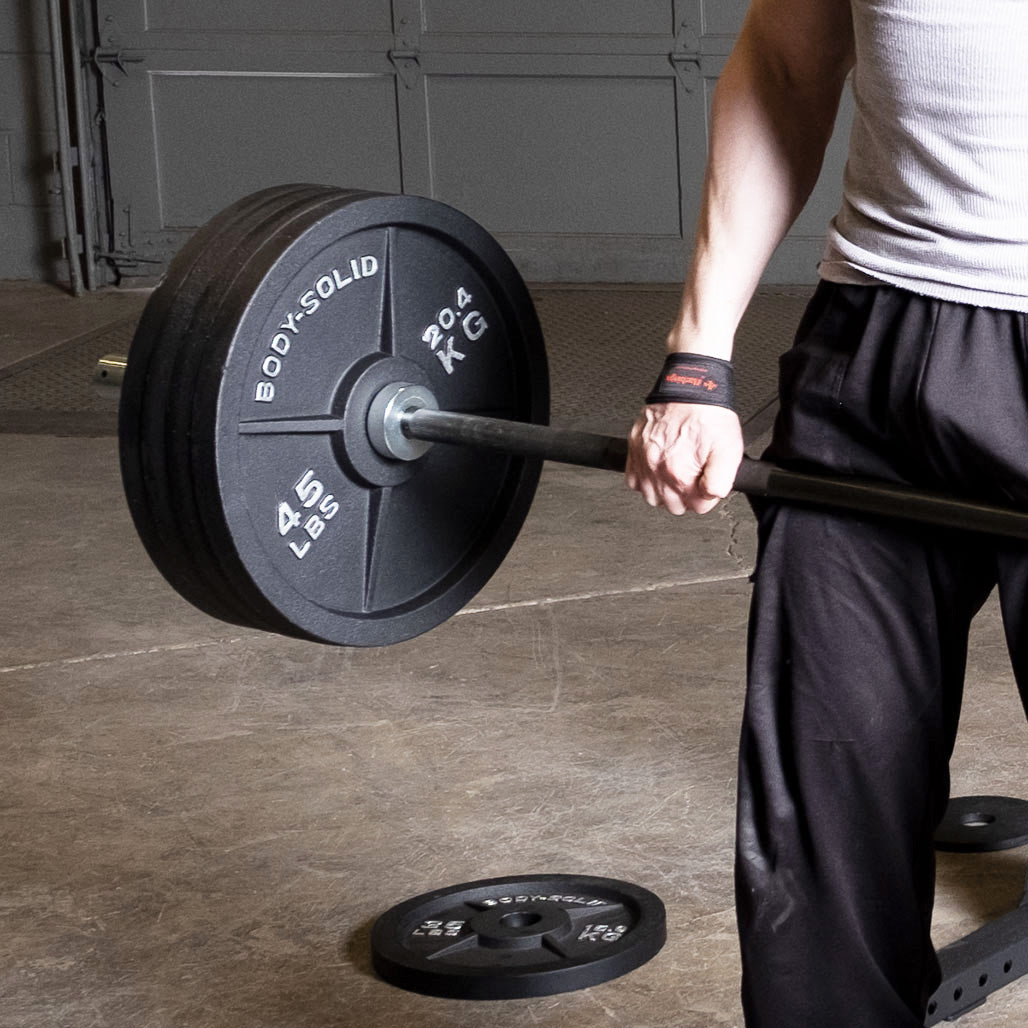 Body Solid Cast Iron Olympic Plates - plate detail