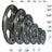 Body-Solid Gray Grip Cast Iron Olympic Set