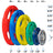 Body-Solid color rubber grip Olympic plates