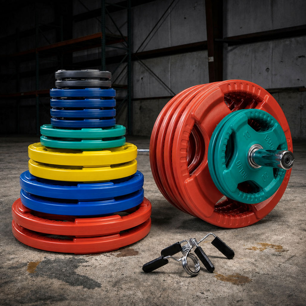 Body-Solid color rubber grip Olympic plates