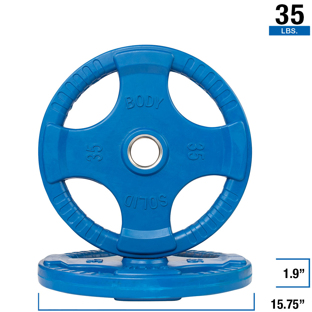 Body-Solid color rubber grip Olympic plates