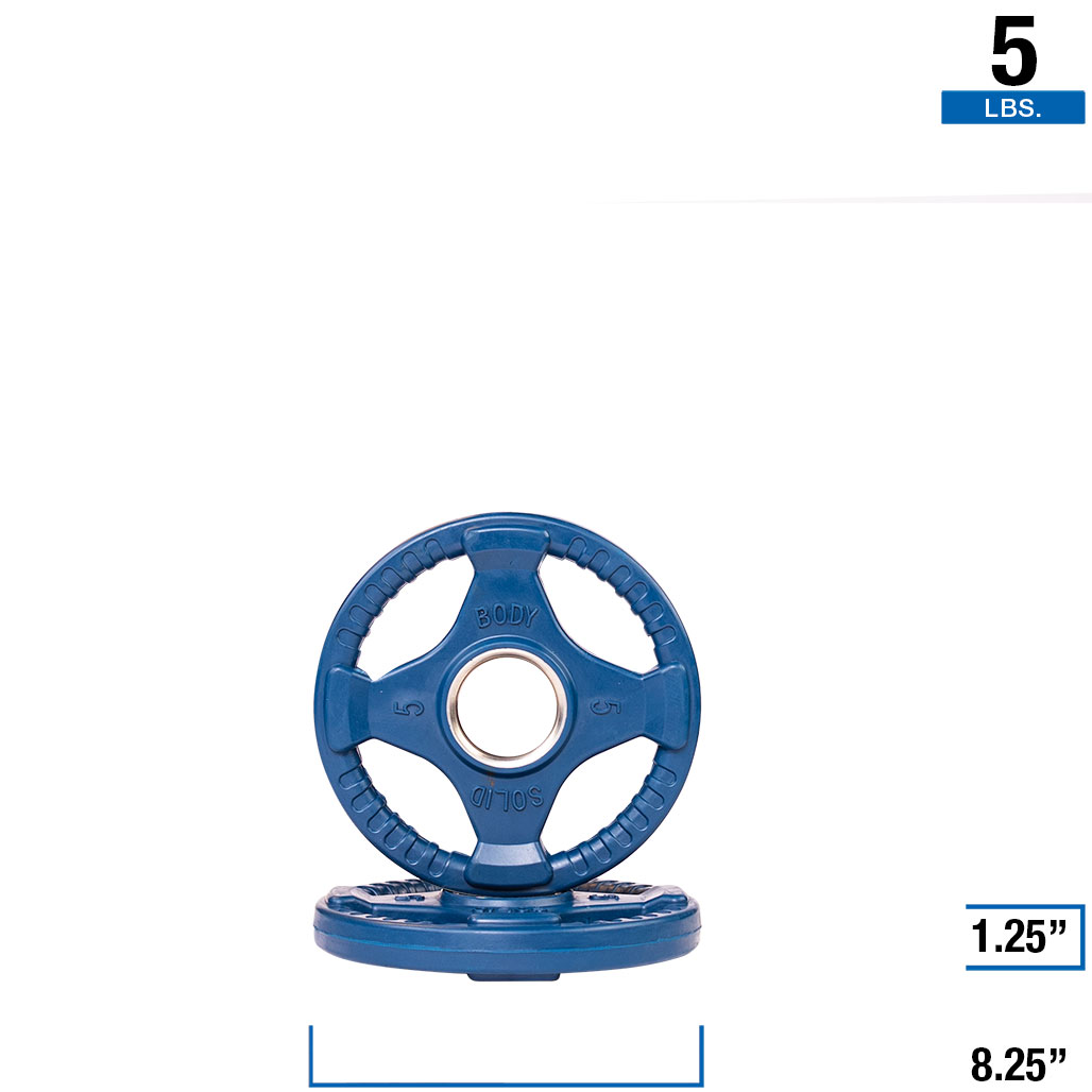 Body-Solid color rubber grip Olympic plates